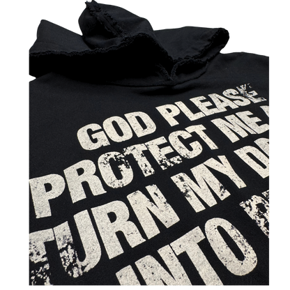 BLACK God Protect Me Hoodie