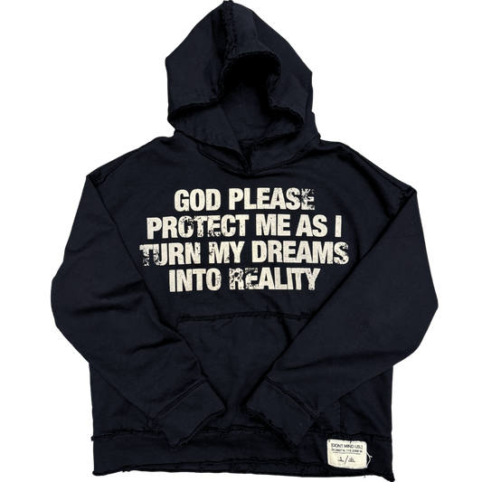 BLACK God Protect Me Hoodie